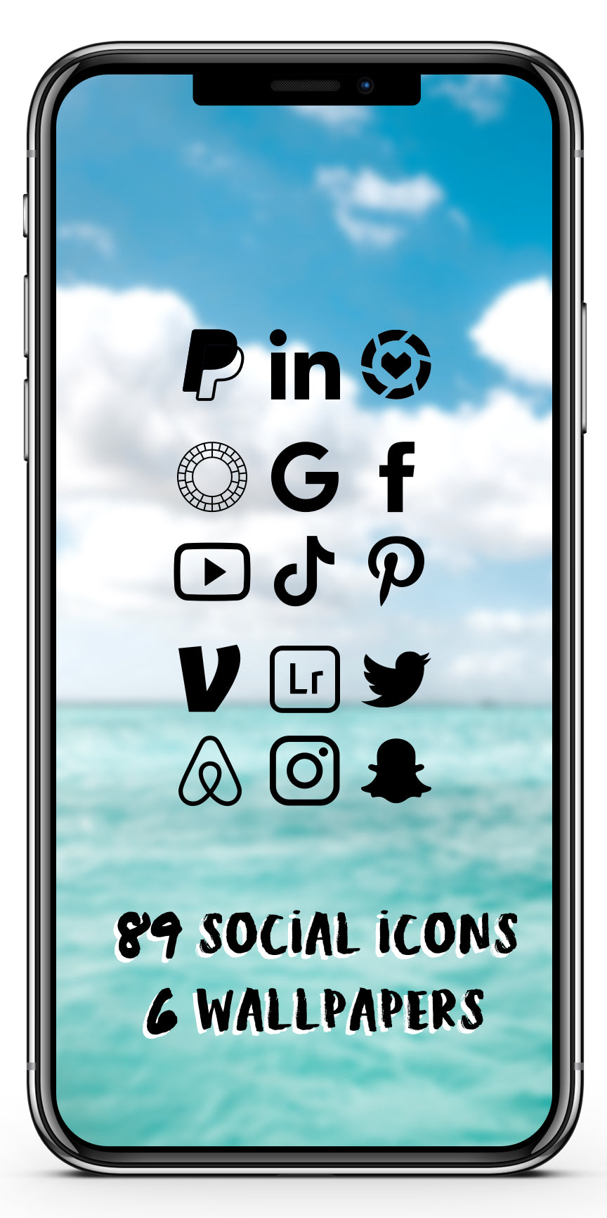 Tropical Icon Theme Social + Wallpaper Expansion Pack iOS14