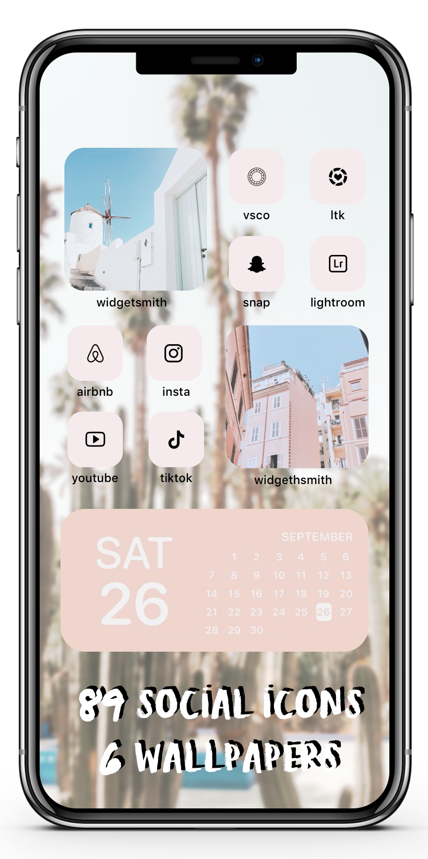 Pastel Wanderlust Icon Theme Social + Wallpaper Expansion Pack iOS14